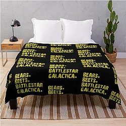 Bears Beets Battlestar Galactica Throw Blanket