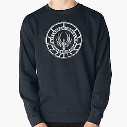 Battlestar Galactica Distressed Pullover Sweatshirt