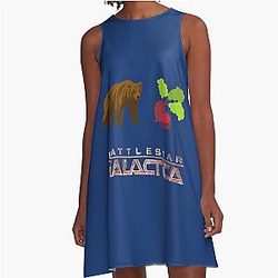 Bears, Battlestar Galactica A-Line Dress