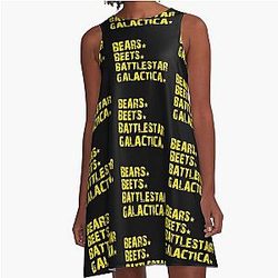 Bears Beets Battlestar Galactica A-Line Dress