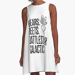 Bears Beets Battlestar Galactica Bubble A Line Dress