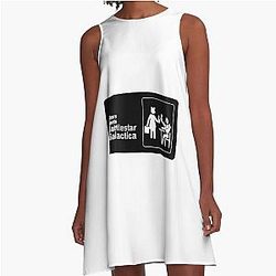 Black & White bears, beets, Battlestar Galactica A-Line Dress