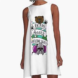 Bears, beets, Battlestar Galactica A-Line Dress