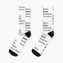 Bears Beets Battlestar Galactica Socks