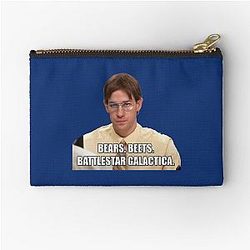 Bears Beets Battlestar Galactica The Office Zipper Pouch