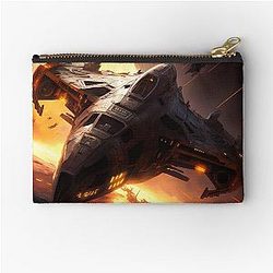 Battlestar Galactica Artwork Model by Pitasso Zippered Pouch