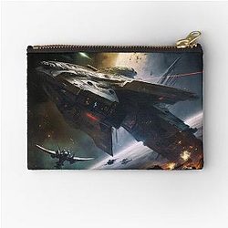 Battlestar Galactica Artwork - by Pitasso Zipper Pouch