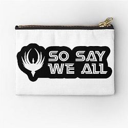 Battlestar Galactica - So We All Zipper Pouch