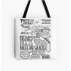 BEARS BEATS BATTLESTAR GALACTICA All Over Print Tote Bag