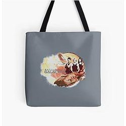 BSG200-Battlestar Galactica Pilots All Over Print Tote Bag