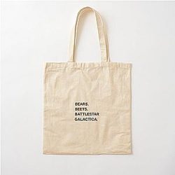 Bears, Beat, Battlestar Galactica Cotton Tote Bag