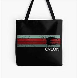 Cylon Retro Battlestar Galactica Tote Bag