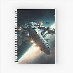 Battlestar Galactica Artwork - Spiral Notebook by Pitasso