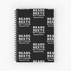 Bears Beets Battlestar Galactica Shirt - The Office - Jim Halpert - Dwight Schrute - Funny Dwight Schrute Office Shirt, The Office Spiral Notebook