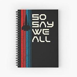 Retro Viper So We All - Battlestar Galactica Spiral Notebook