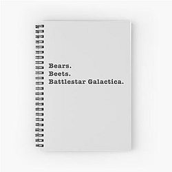 Bears Beets Battlestar Galactica Notebook