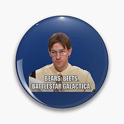 Bears Beets Battlestar Galactica The Office Pin