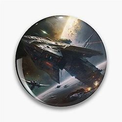 Battlestar Galactica Artwork - by Pitasso Pin