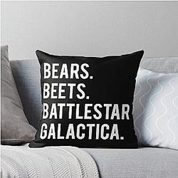 Bears Battlestar Galactica Throw Pillow