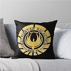 Battlestar Galactica Golden Throw Pillow