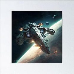 Battlestar Galactica Artwork by Pitasso Poster