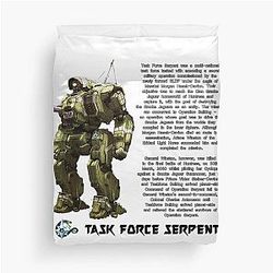 Couverture de duvet de la Force opérationnelle Battletech Serpent
