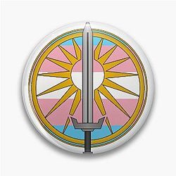 Battletech Mechwarrior Maison Davion Trans Pride Emblem Pin
