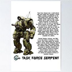 Affiche du Serpent de la Force opérationnelle Battletech