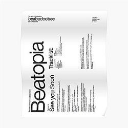 Beabadoobee Beatopia Poster Poster RB1007