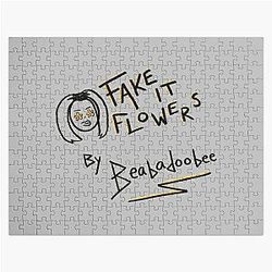 Fake It Flowers Beabadoobee sketch Jigsaw Puzzle RB1007