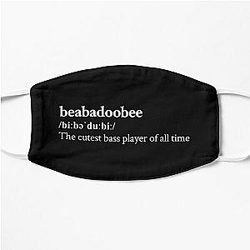 Beabadoobee Aesthetic Cute Quote Lyrics Black Flat Mask RB1007