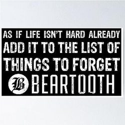 Beartooth Lyrics Poster RB0211