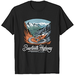 Beartooth Highway Montana Wyoming Mountains T-Shirt