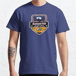 Beartooth Pass US 212 Motorcycle Car RV Cycle Sticker & T-Shirt 03 Classic T-Shirt RB0211