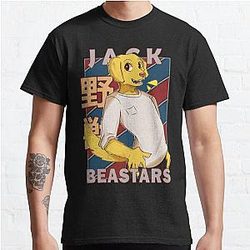 Beastars T-Shirts - Jack Beastars Bīsutāzu Anime Manga Design Classic T-Shirt RB2508