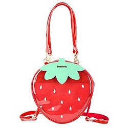 ITA BAG WORLD – Cute Sweet Strawberry Double-side Transparent Ita Bag