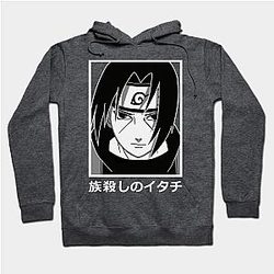 Itachi Hoodies – Cool Clan Killer Itachi Print Pullover Hoodie