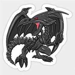 Red Eyes And Black Dragon Sticker