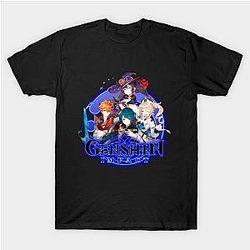 Genshin Impact T-Shirts - Genshin Impact Hydro Characters T-Shirt