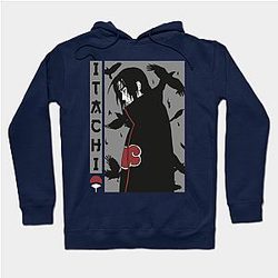 Itachi Hoodies – Itachi Anime Gift Street Style Uchiha Itachi Print Hoodie