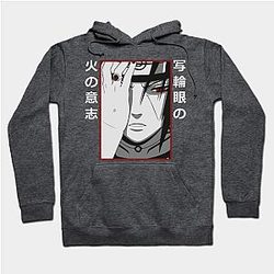 Itachi Hoodies – Itachi Uchiha Hurt Print Pullover Hoodie