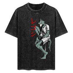Regoshi Wolf PTTT1906 Washed  Beastars T-Shirts
