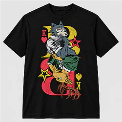 Beastars Legoshi Paint Drip Line Art T-Shirt NTT1410 Beastars T-Shirts