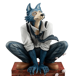 Beastars Action Figures - 17cm Beastars Anime Figure Grey Wolf Legoshi Squatting Action Figurine