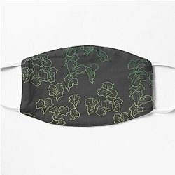 Beastars Face Masks - Melon Leaves (Inverted + Color) - Beastars Inspired Flat Mask RB2508