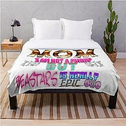 Beastars Blanket - Mom, I'm not a furry but Beastars is really epic Throw Blanket RB2508