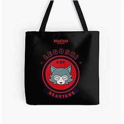 Beastars Bags - Beastars LEGOSHI Chibi All Over Print Tote Bag RB2508