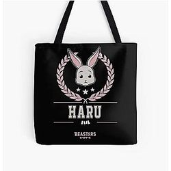 Beastars Bags - Beastars TEAM HARU All Over Print Tote Bag RB2508