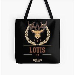 Beastars Bags - Beastars TEAM LOUIS All Over Print Tote Bag RB2508