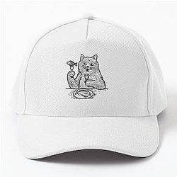 Behemoth cat sketch Baseball Cap